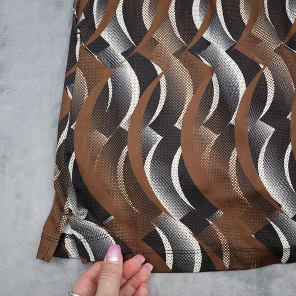 Fringe Skort Womens S Multicolor Short Elastic Waist Stretch Pocket Pull On - Picture 12 of 13